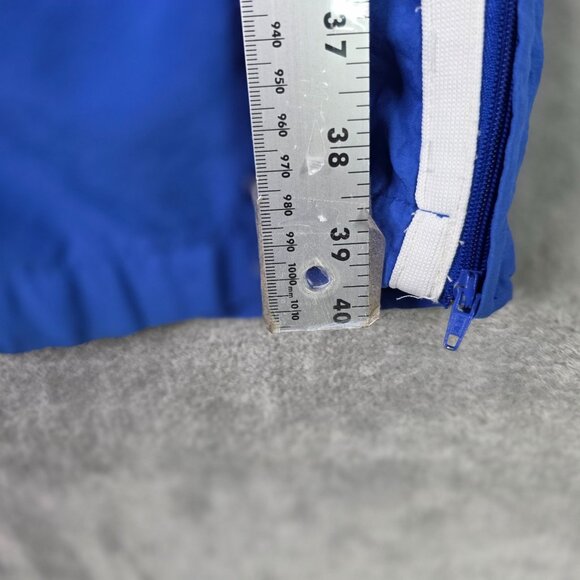 Mens Nike Team Blue Athletic Track Pants Windbreaker Zip Sides Drawstring Size M - Picture 9 of 10